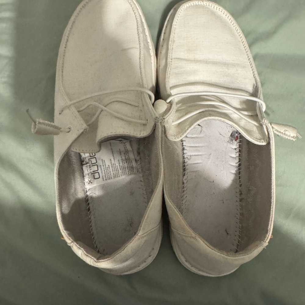 Hey Dude Cream Casual Shoes